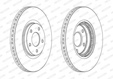 Гальмівний диск FERODO DDF1724C (фото 1)