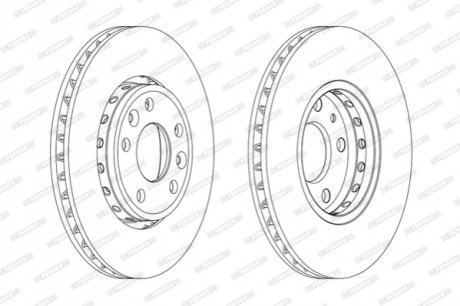 Гальмівний диск FERODO DDF1726C (фото 1)