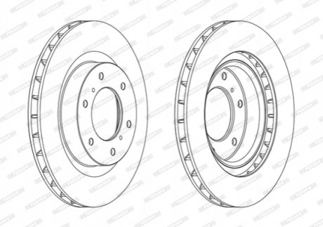 Гальмівний диск FERODO DDF1757C (фото 1)