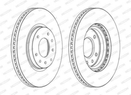 Диск гальмівний FERODO DDF1768C (фото 1)