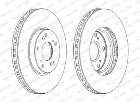 Гальмівний диск FERODO DDF1775C (фото 1)