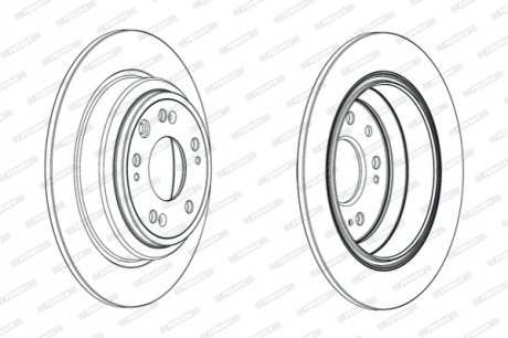 Гальмівний диск FERODO DDF1778C (фото 1)