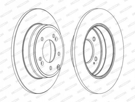 Гальмівний диск FERODO DDF1787C (фото 1)