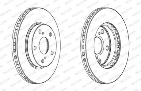 Гальмівний диск FERODO DDF1789C (фото 1)