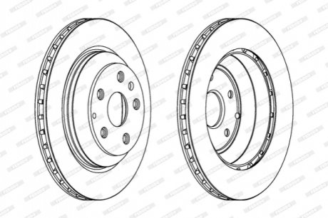 Диск тормозной FERODO DDF1855C-1 (фото 1)