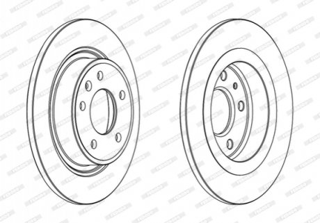 Гальмівний диск FERODO DDF1871C (фото 1)