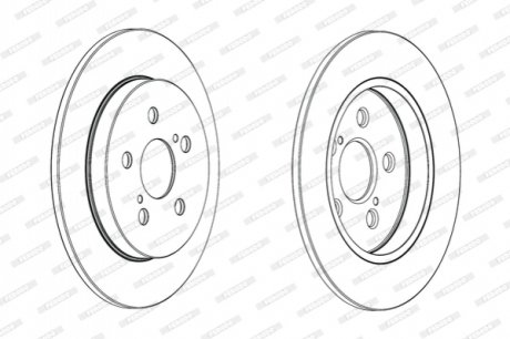 Гальмівний диск FERODO DDF1875C (фото 1)