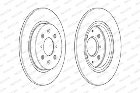 Тормозной диск FERODO DDF1876C (фото 1)