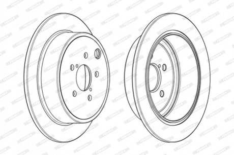 Гальмівний диск FERODO DDF1883C (фото 1)