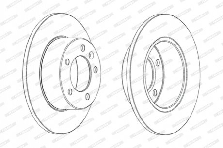 Гальмівний диск FERODO DDF1975C (фото 1)