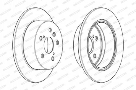 Гальмівний диск FERODO DDF1980C (фото 1)