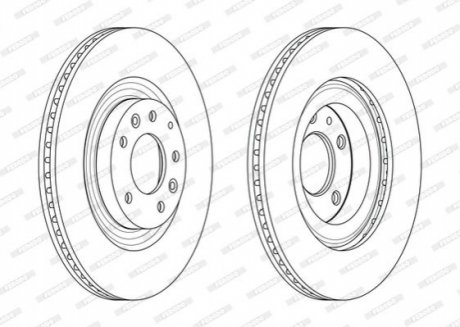 Диск гальмівний FERODO DDF2002C (фото 1)