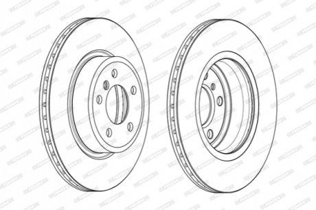 Гальмівний диск FERODO DDF2039C (фото 1)