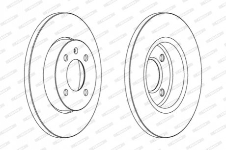 Гальмівний диск FERODO DDF205 (фото 1)