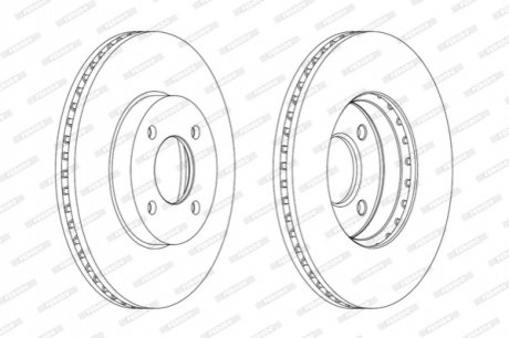 Тормозной диск FERODO DDF2067C (фото 1)