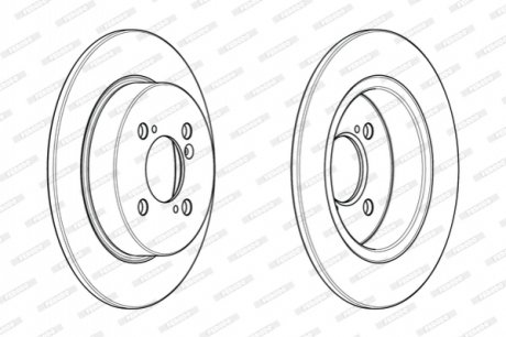 Гальмівний диск FERODO DDF2071C (фото 1)