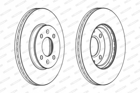 Гальмівний диск FERODO DDF2089C (фото 1)