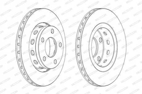 Гальмівний диск FERODO DDF2151C (фото 1)