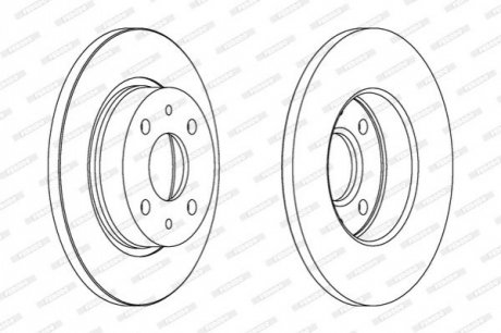 Гальмівний диск FERODO DDF215 (фото 1)