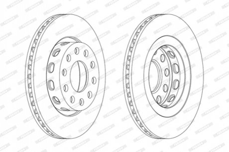 Гальмівний диск FERODO DDF2181C (фото 1)