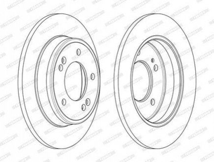 Гальмівний диск FERODO DDF2193C (фото 1)