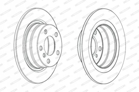 Гальмівний диск FERODO DDF2197C (фото 1)