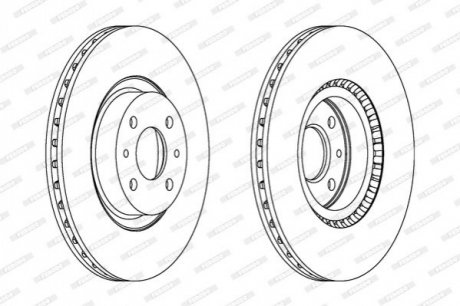 Гальмівний диск FERODO DDF220 (фото 1)
