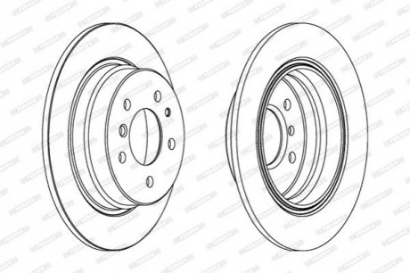 Гальмівний диск FERODO DDF221 (фото 1)