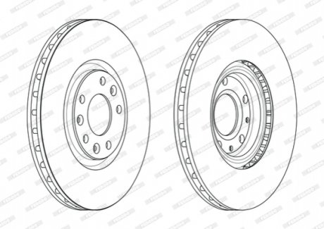 Гальмівний диск FERODO DDF2237C (фото 1)
