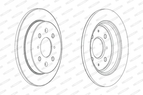 Гальмівний диск FERODO DDF2244C (фото 1)