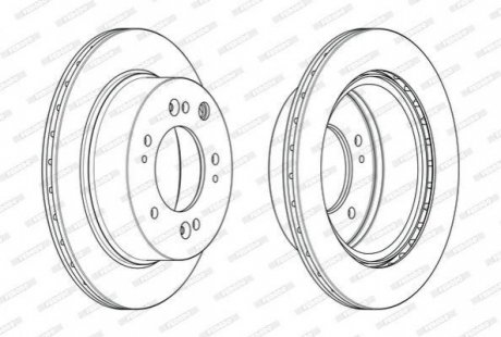 Диск гальмівний FERODO DDF2285C (фото 1)