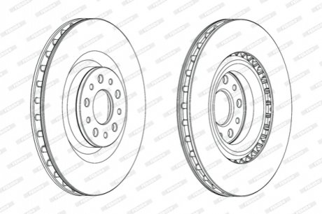 Гальмівний диск FERODO DDF2289C (фото 1)