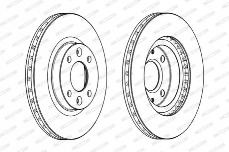 Гальмівний диск FERODO DDF2327C (фото 1)