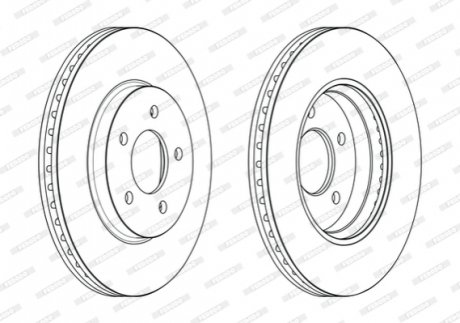 Гальмівний диск FERODO DDF2357C (фото 1)