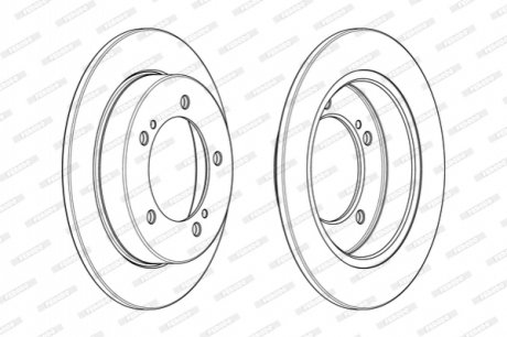 Гальмівний диск FERODO DDF2411C (фото 1)