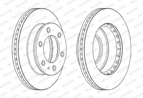 Гальмівний диск FERODO DDF2459C (фото 1)
