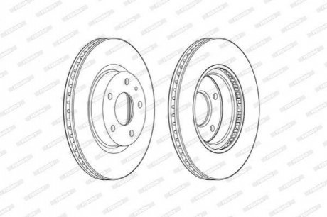 Гальмівний диск FERODO DDF2465C (фото 1)