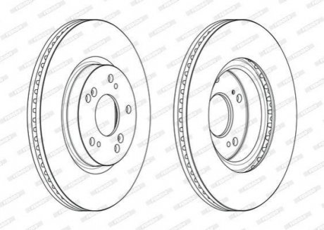 Гальмівний диск FERODO DDF2473C (фото 1)