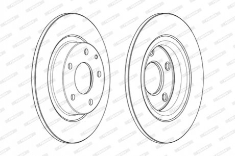 Гальмівний диск FERODO DDF2477C (фото 1)