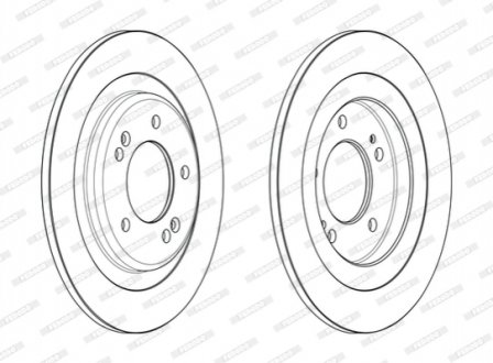 Гальмівний диск FERODO DDF2482C (фото 1)