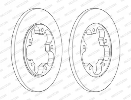 Гальмівний диск FERODO DDF2484C (фото 1)