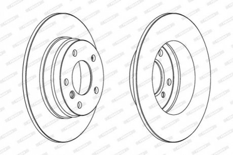 Гальмівний диск FERODO DDF249 (фото 1)