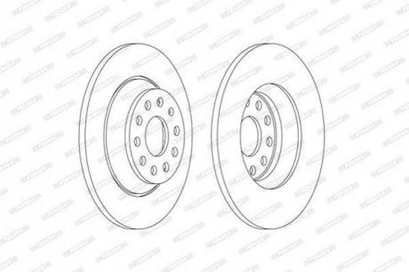 Гальмівний диск FERODO DDF2506C (фото 1)