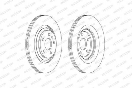 Диск гальмівний FERODO DDF2546C (фото 1)