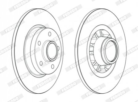 Гальмівний диск FERODO DDF2602-1 (фото 1)