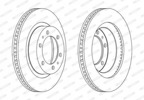 Диск гальмівний FERODO DDF2606C (фото 1)