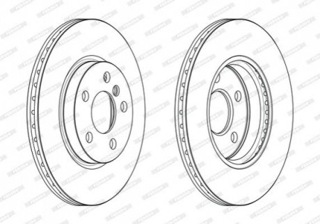 Диск гальмівний FERODO DDF2613C (фото 1)
