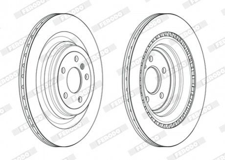 Гальмівний диск FERODO DDF2630C (фото 1)