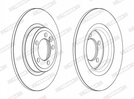 Гальмівний диск FERODO DDF2633C (фото 1)