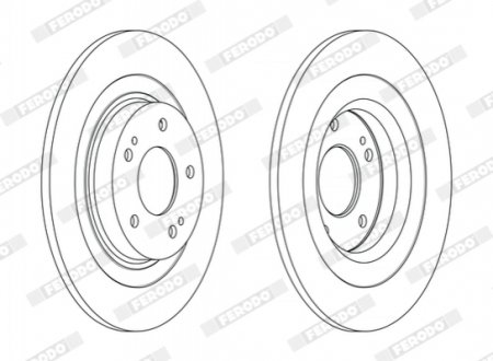 Гальмівний диск FERODO DDF2652C (фото 1)